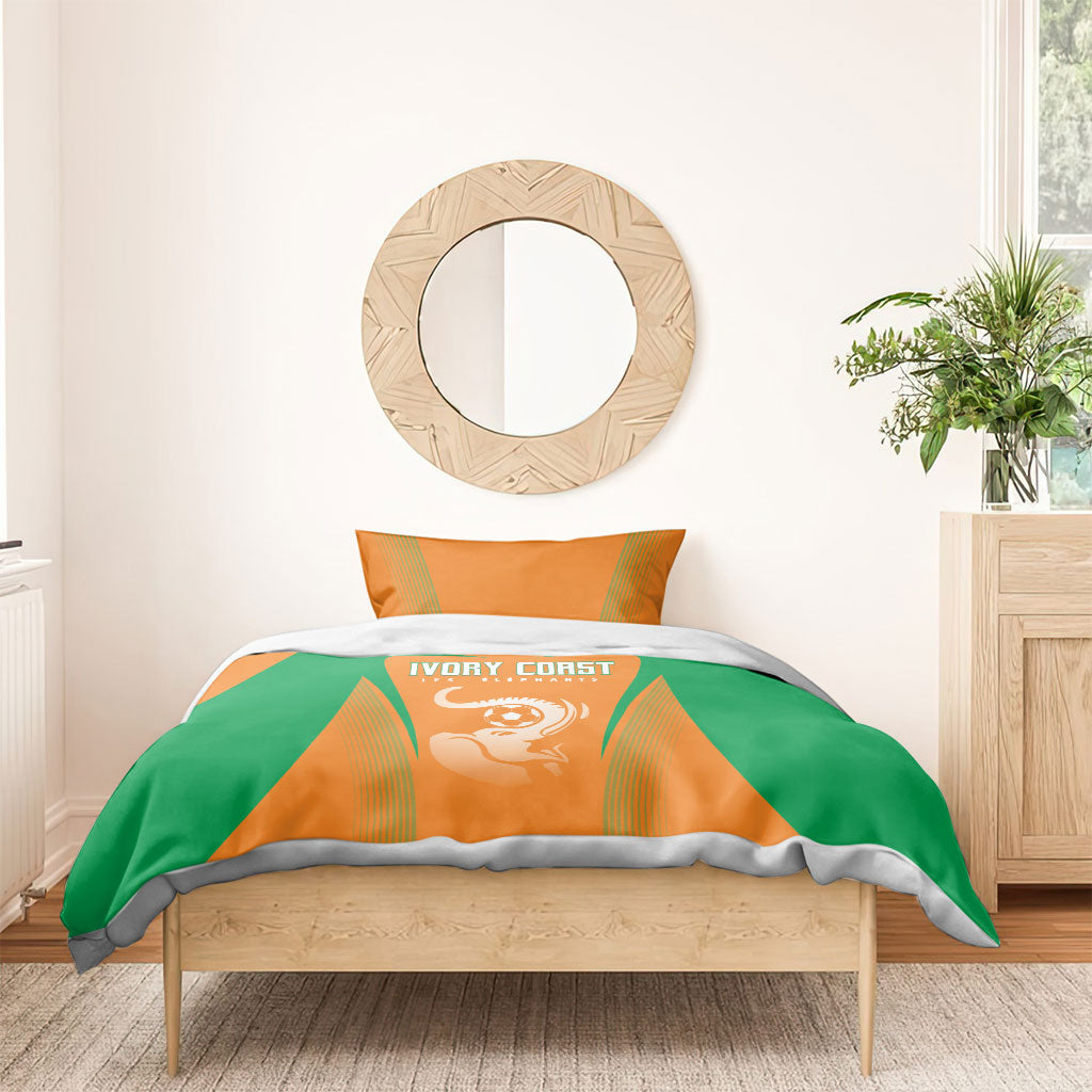Ivory Coast Football 2026 Bedding Set Go Les Elephants