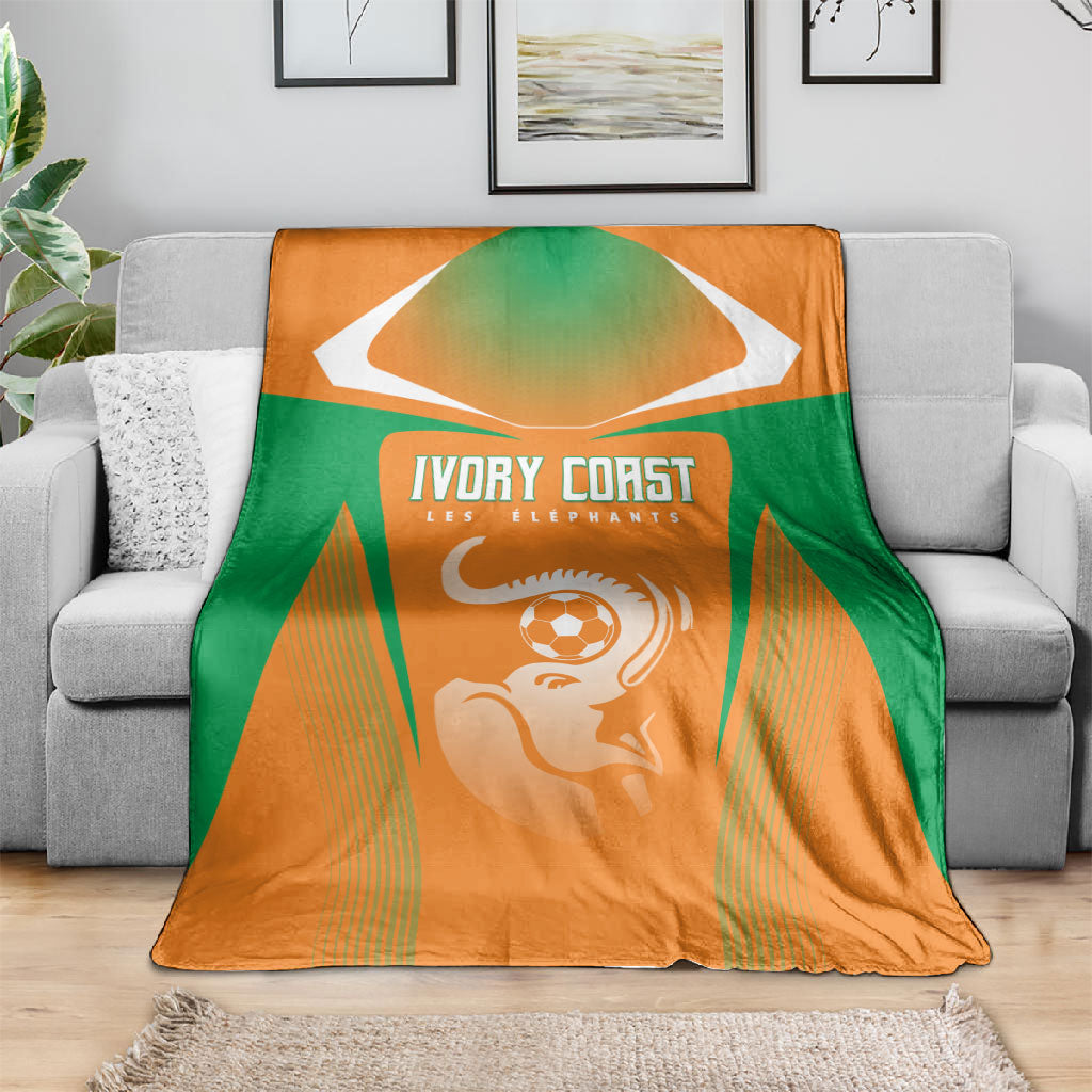 Ivory Coast Football 2026 Blanket Go Les Elephants