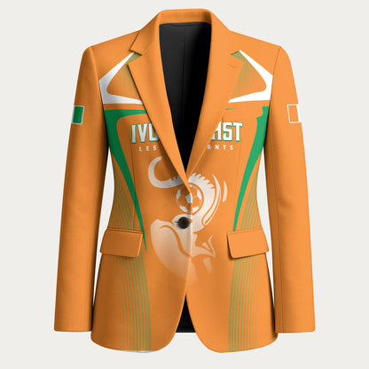 Custom Ivory Coast Football 2026 Blazer Go Les Elephants
