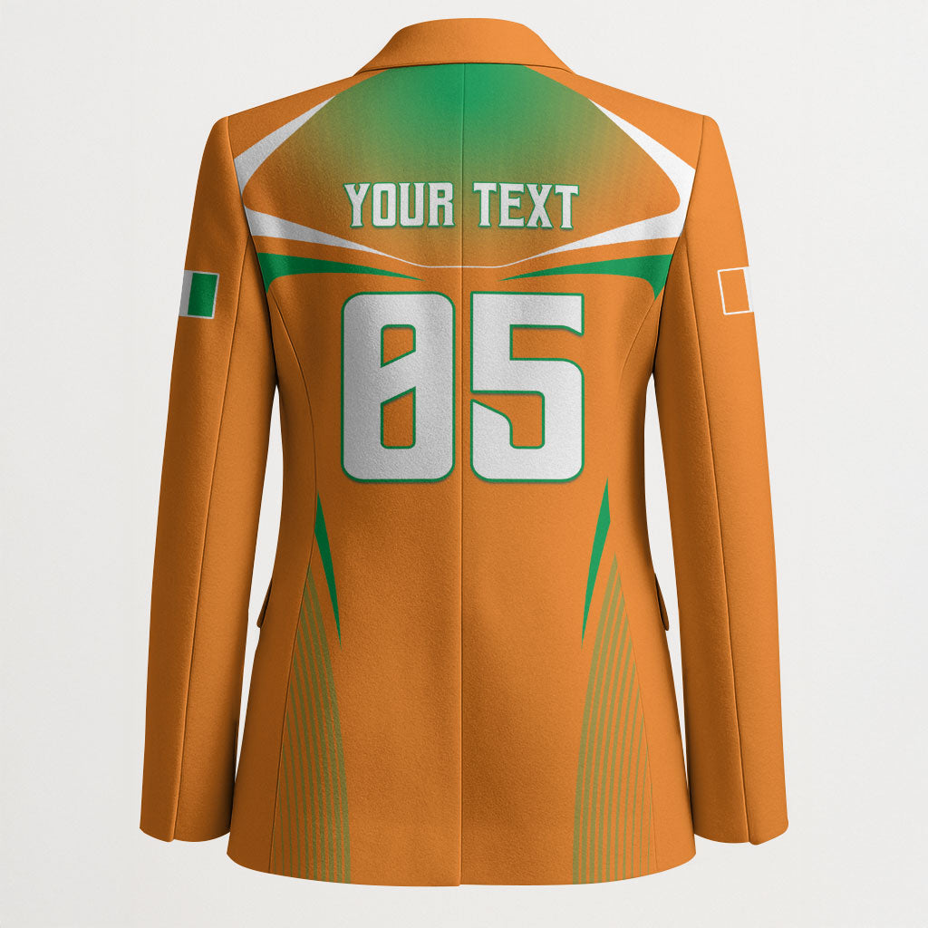 Custom Ivory Coast Football 2026 Blazer Go Les Elephants