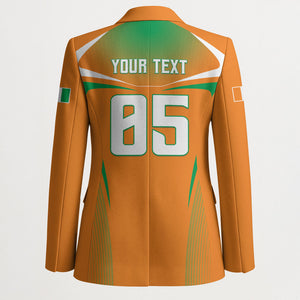 Custom Ivory Coast Football 2026 Blazer Go Les Elephants