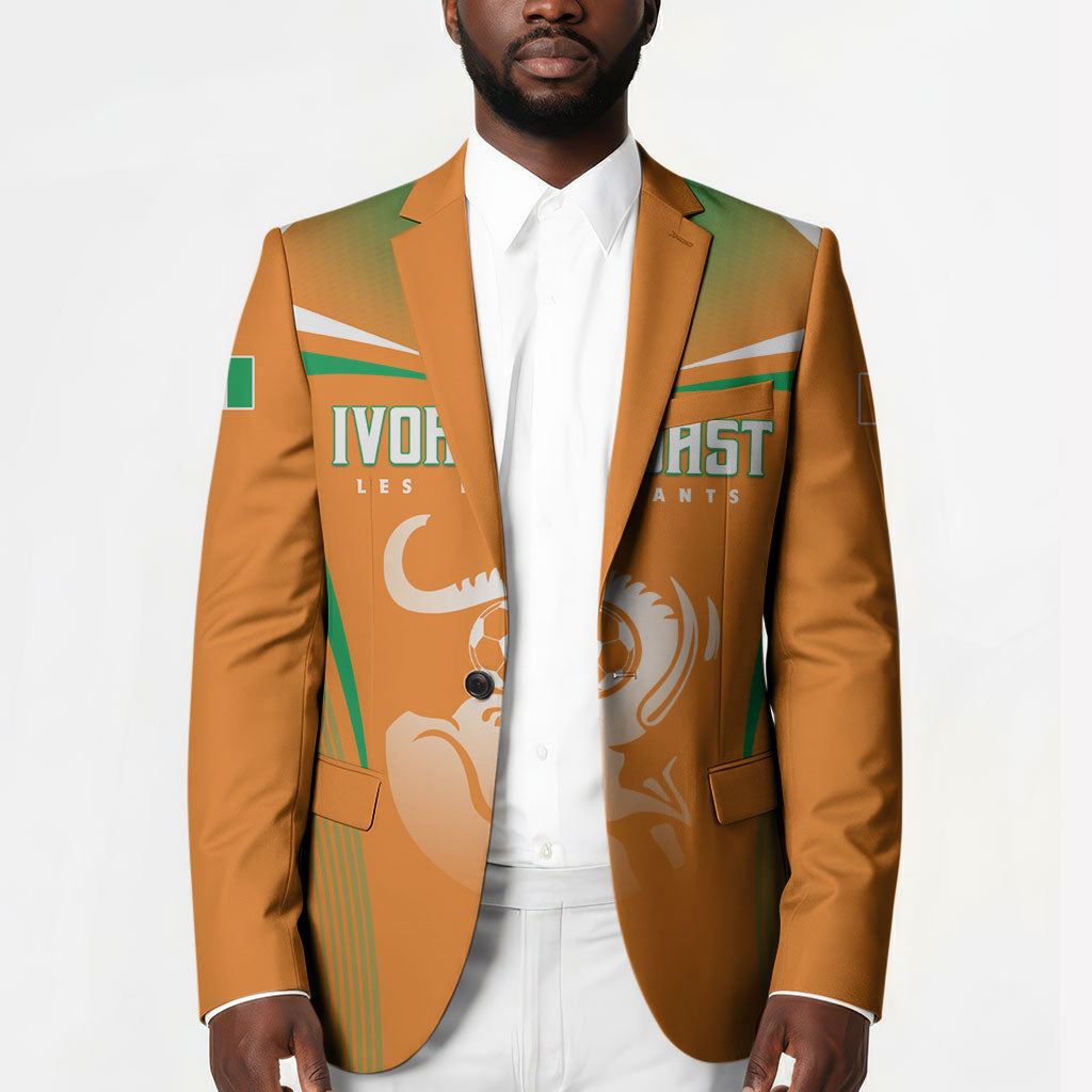 Custom Ivory Coast Football 2026 Blazer Go Les Elephants