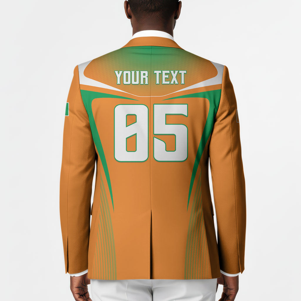 Custom Ivory Coast Football 2026 Blazer Go Les Elephants