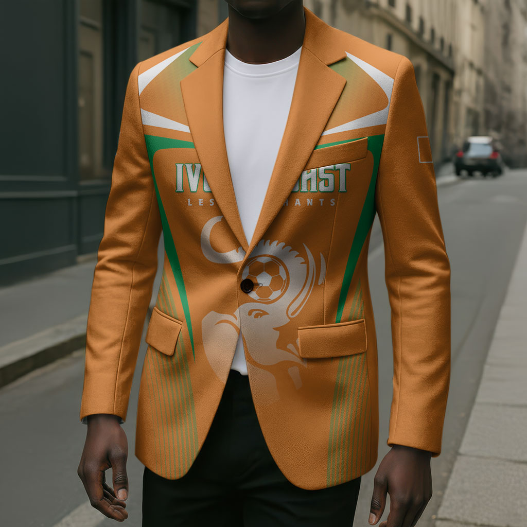 Custom Ivory Coast Football 2026 Blazer Go Les Elephants