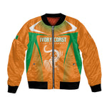 Custom Ivory Coast Football 2026 Bomber Jacket Go Les Elephants