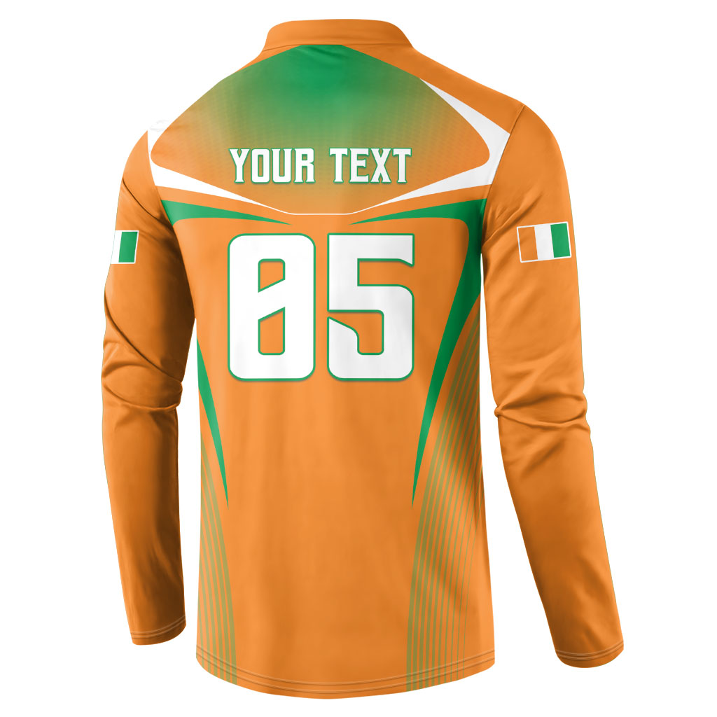 Custom Ivory Coast Football 2026 Button Sweatshirt Go Les Elephants