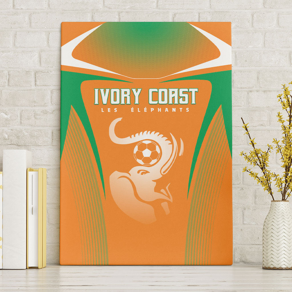 Ivory Coast Football 2026 Canvas Wall Art Go Les Elephants