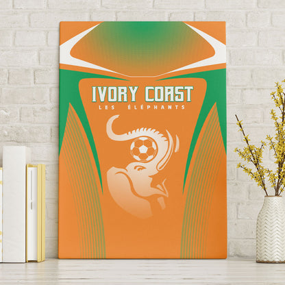 Ivory Coast Football 2026 Canvas Wall Art Go Les Elephants