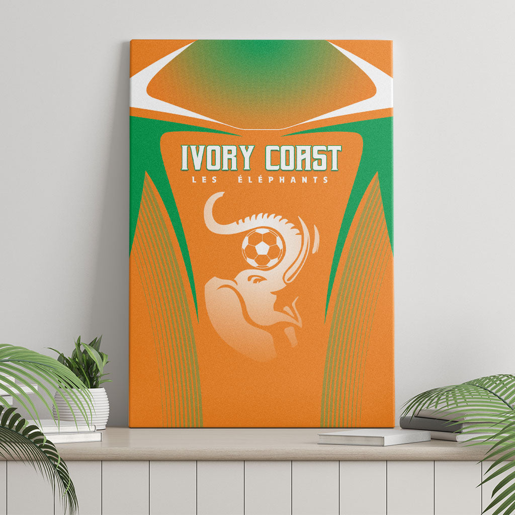Ivory Coast Football 2026 Canvas Wall Art Go Les Elephants