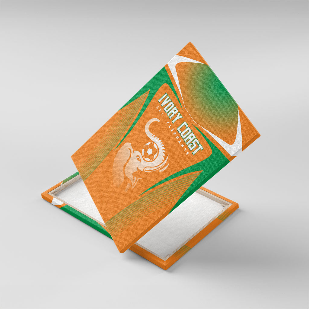 Ivory Coast Football 2026 Canvas Wall Art Go Les Elephants