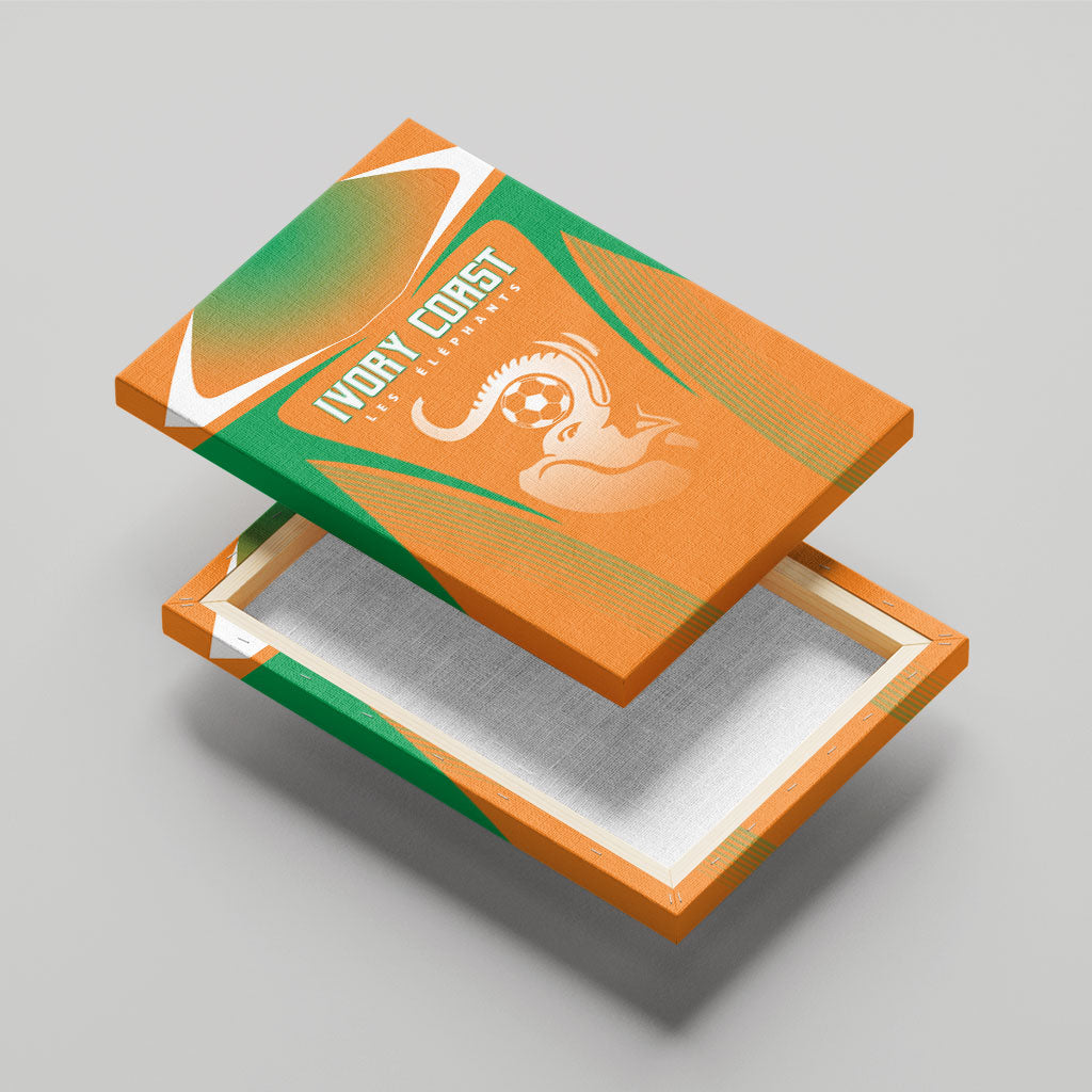 Ivory Coast Football 2026 Canvas Wall Art Go Les Elephants