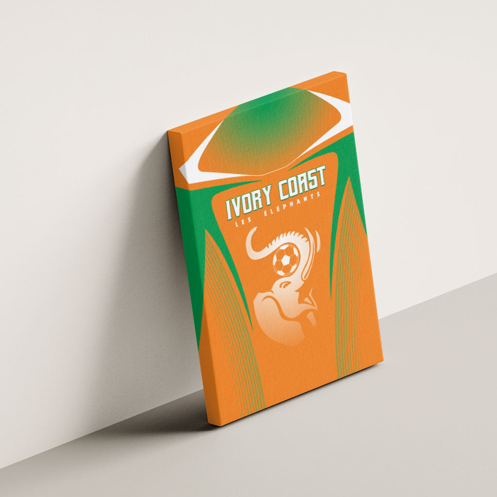 Ivory Coast Football 2026 Canvas Wall Art Go Les Elephants