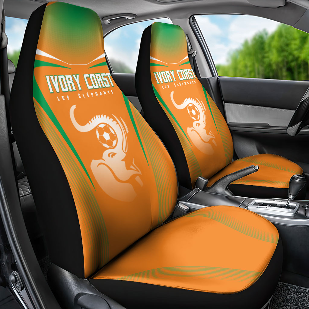 Ivory Coast Football 2026 Car Seat Cover Go Les Elephants