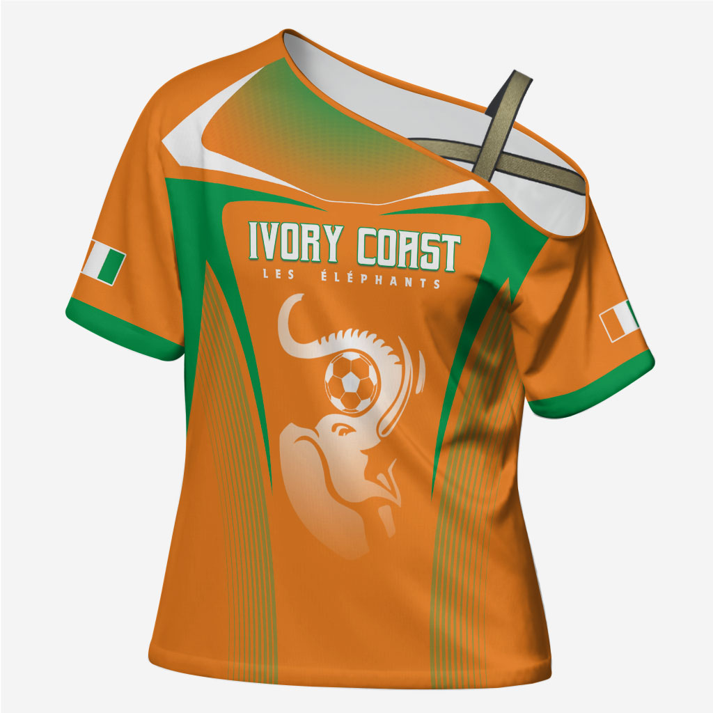 Custom Ivory Coast Football 2026 Cross Shoulder Shirt Go Les Elephants
