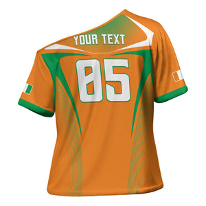 Custom Ivory Coast Football 2026 Cross Shoulder Shirt Go Les Elephants