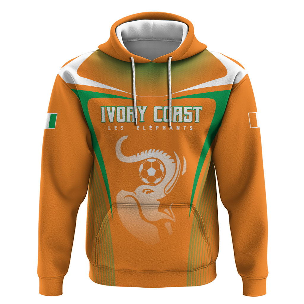 Custom Ivory Coast Football 2026 Hoodie Go Les Elephants