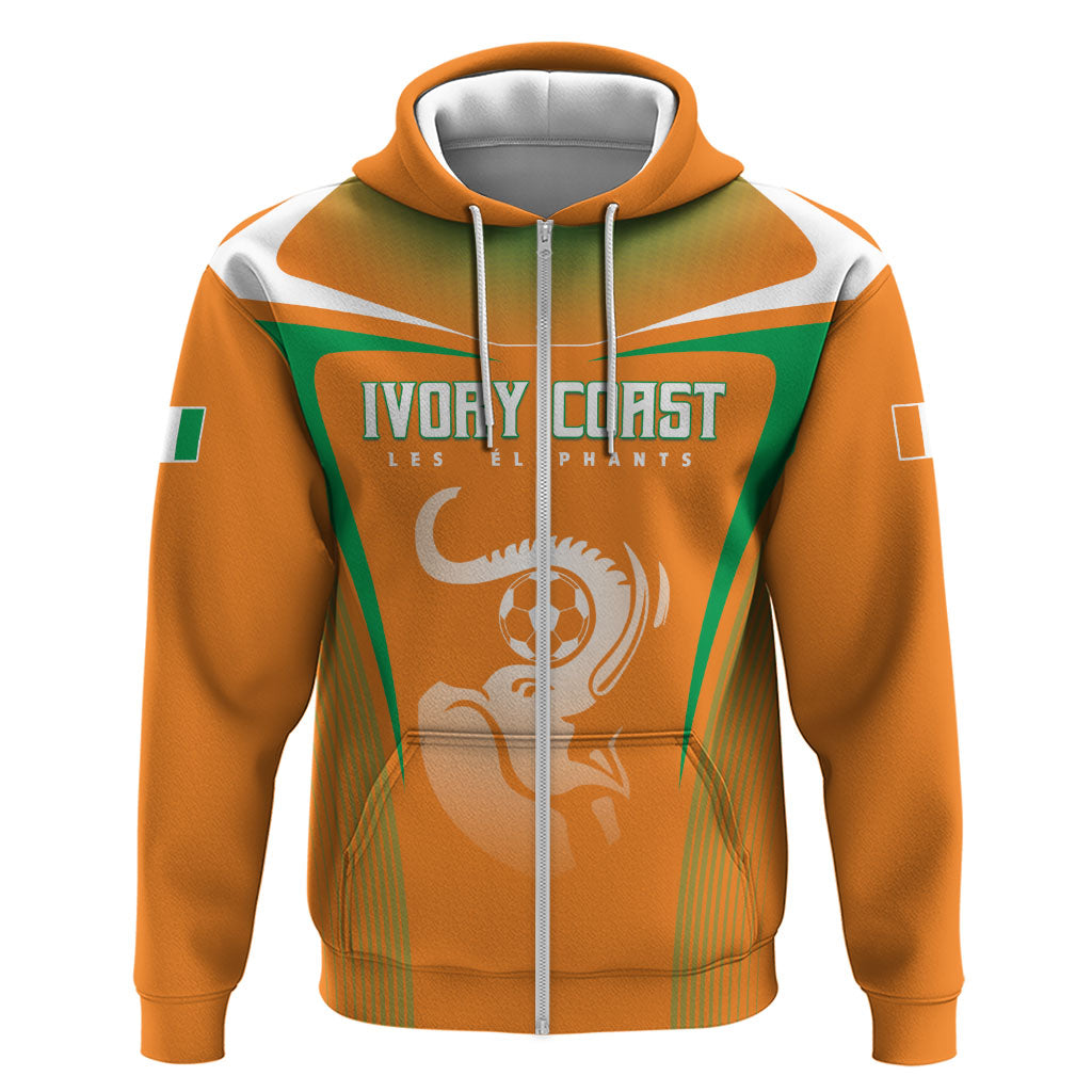 Custom Ivory Coast Football 2026 Hoodie Go Les Elephants