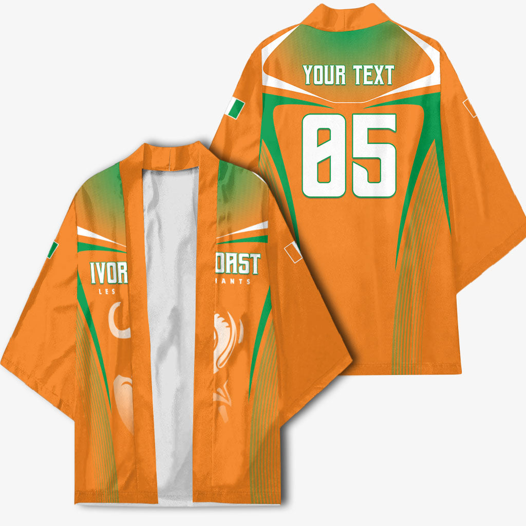 Custom Ivory Coast Football 2026 Kimono Go Les Elephants
