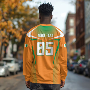 Custom Ivory Coast Football 2026 Long Sleeve Shirt Go Les Elephants