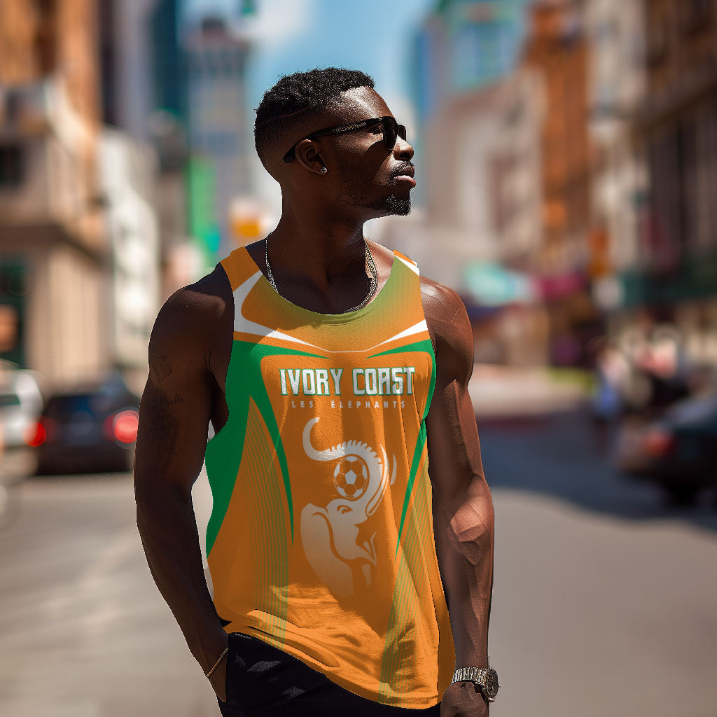 Custom Ivory Coast Football 2026 Men Tank Top Go Les Elephants