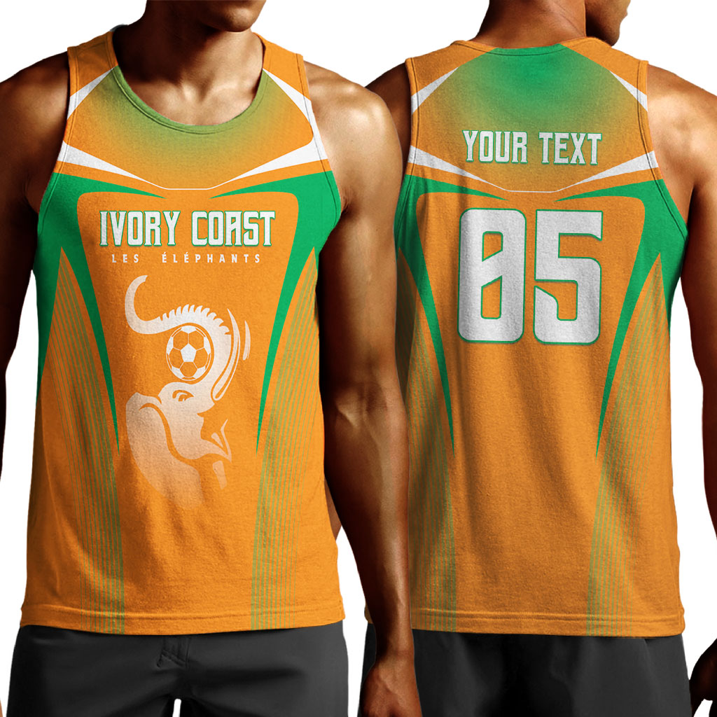 Custom Ivory Coast Football 2026 Men Tank Top Go Les Elephants