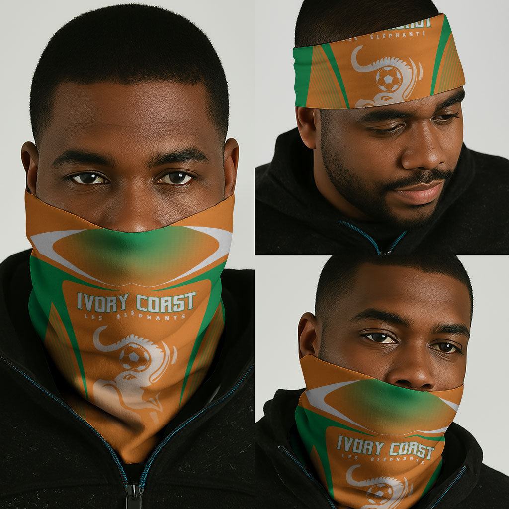 Ivory Coast Football 2026 Neck Gaiter Go Les Elephants