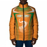 Custom Ivory Coast Football 2026 Padded Jacket Go Les Elephants