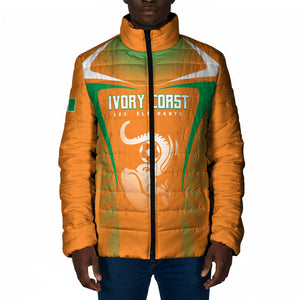 Custom Ivory Coast Football 2026 Padded Jacket Go Les Elephants