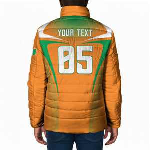 Custom Ivory Coast Football 2026 Padded Jacket Go Les Elephants