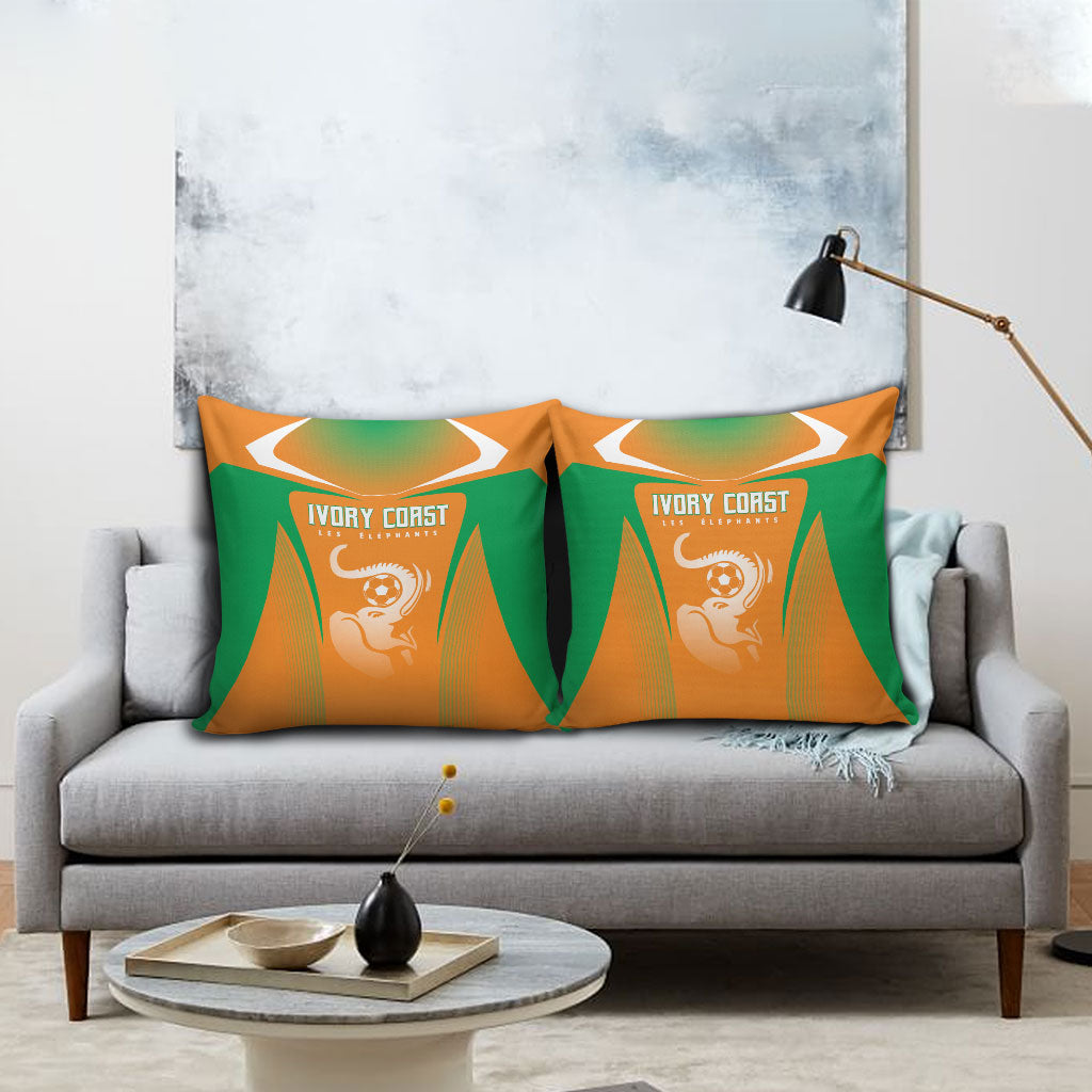 Ivory Coast Football 2026 Pillow Cover Go Les Elephants