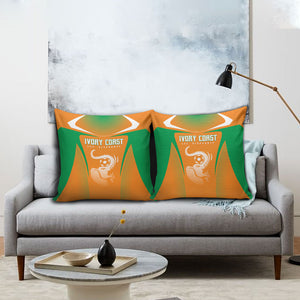 Ivory Coast Football 2026 Pillow Cover Go Les Elephants