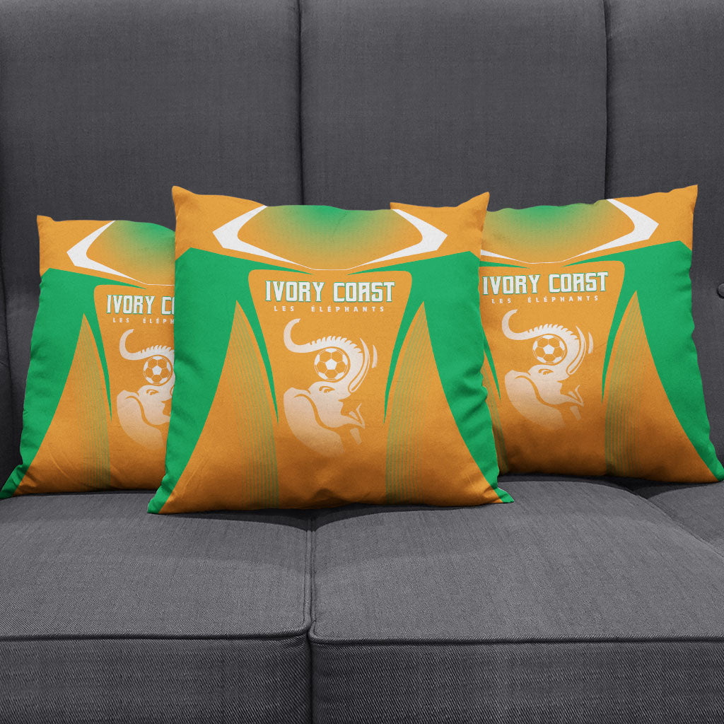 Ivory Coast Football 2026 Pillow Cover Go Les Elephants
