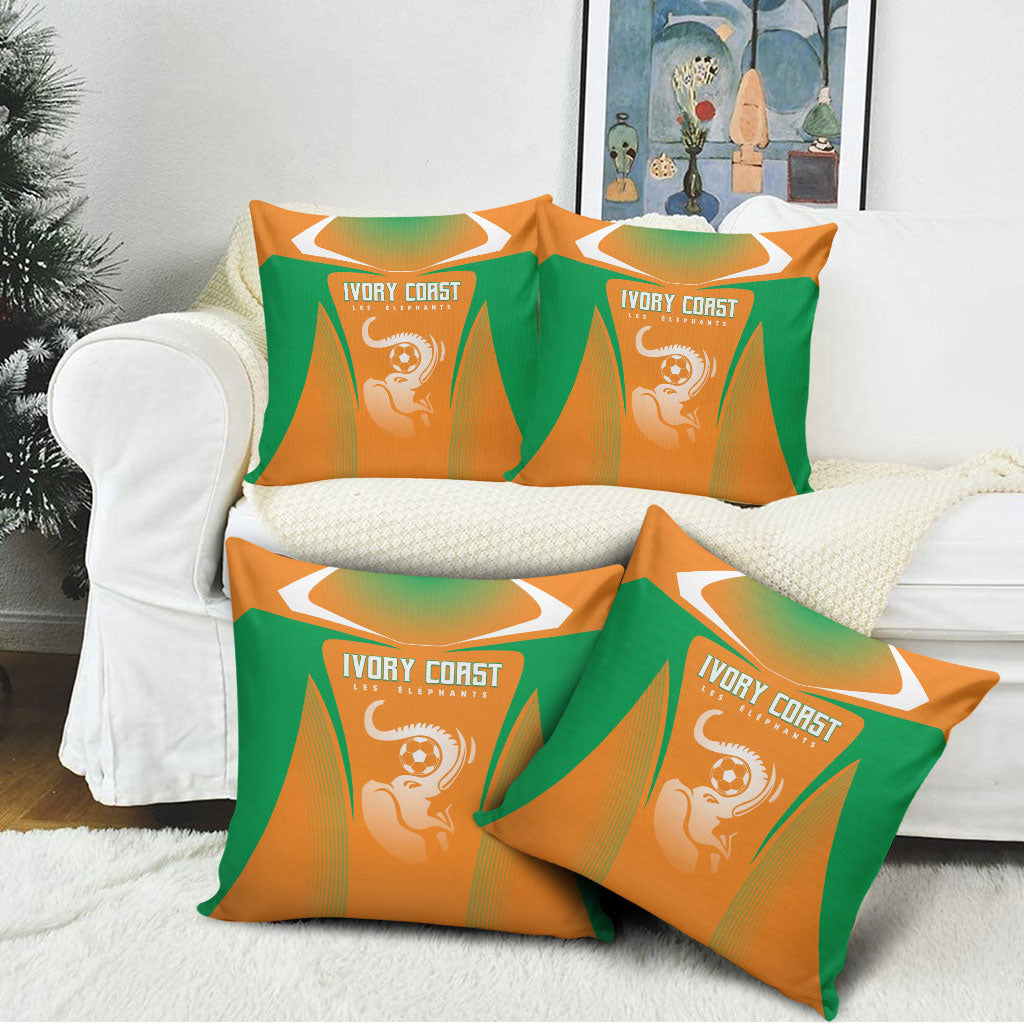 Ivory Coast Football 2026 Pillow Cover Go Les Elephants