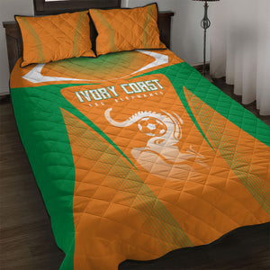 Ivory Coast Football 2026 Quilt Bed Set Go Les Elephants