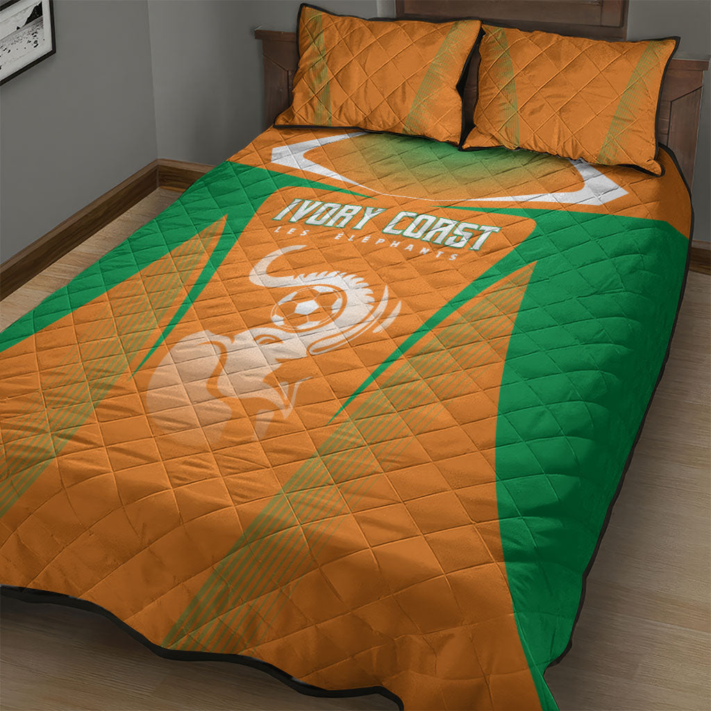Ivory Coast Football 2026 Quilt Bed Set Go Les Elephants