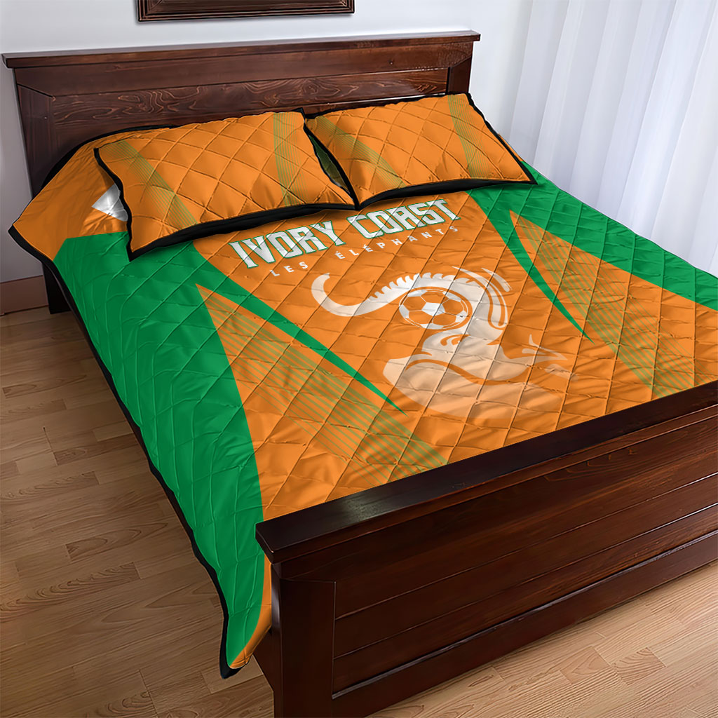 Ivory Coast Football 2026 Quilt Bed Set Go Les Elephants