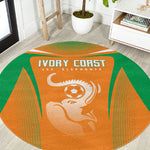 Ivory Coast Football 2026 Round Carpet Go Les Elephants