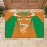 Ivory Coast Football 2026 Rubber Doormat Go Les Elephants
