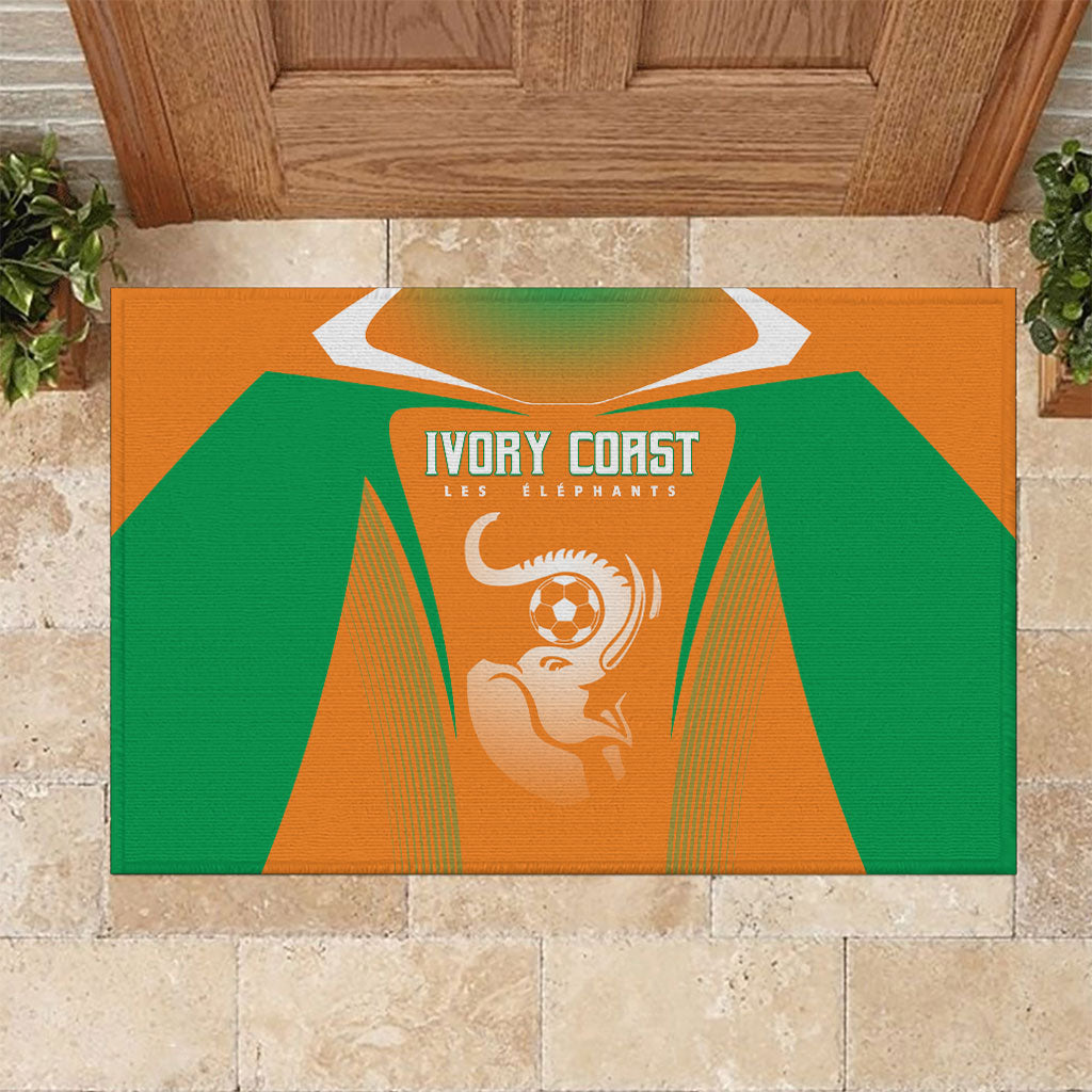 Ivory Coast Football 2026 Rubber Doormat Go Les Elephants