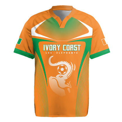 Custom Ivory Coast Football 2026 Rugby Jersey Go Les Elephants