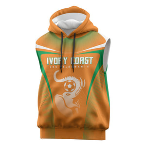 Custom Ivory Coast Football 2026 Sleeveless Hoodie Go Les Elephants