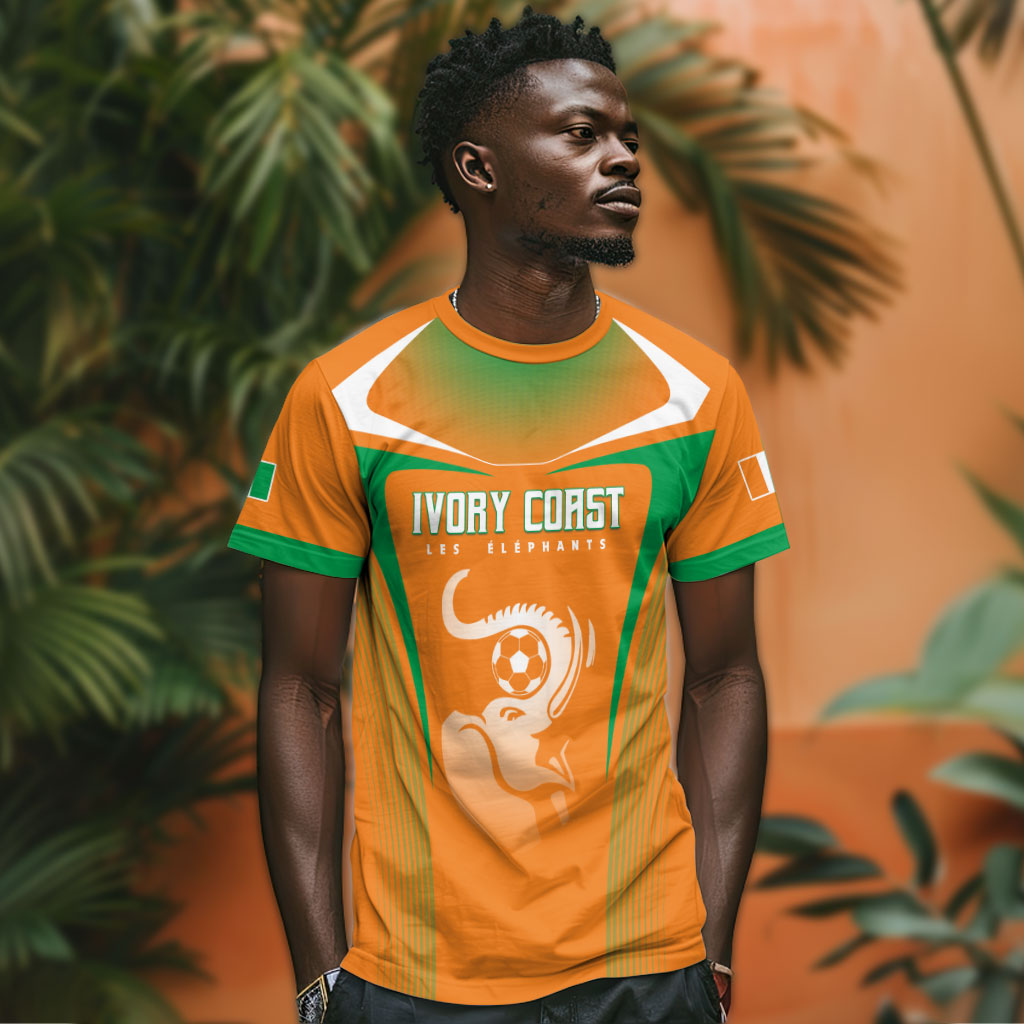 Custom Ivory Coast Football 2026 T shirt Go Les Elephants