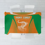 Ivory Coast Football 2026 Tablecloth Go Les Elephants