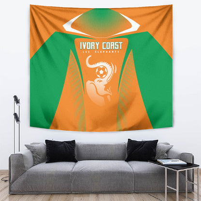 Ivory Coast Football 2026 Tapestry Go Les Elephants