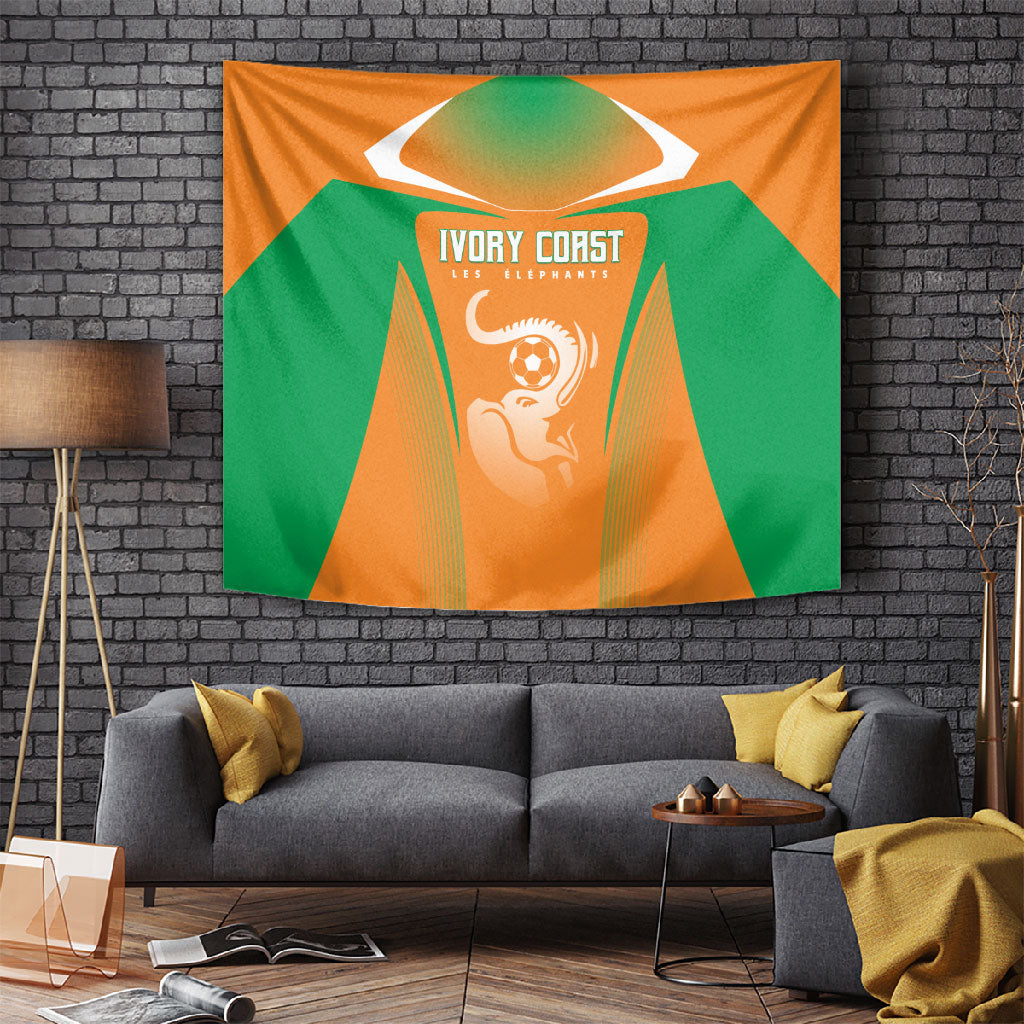 Ivory Coast Football 2026 Tapestry Go Les Elephants