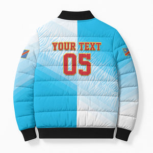 Custom DR Congo Football 2026 Bomber Puffer Jacket Fimbu Na Fimbu