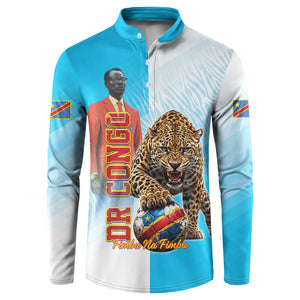 Custom DR Congo Football 2026 Button Sweatshirt Fimbu Na Fimbu