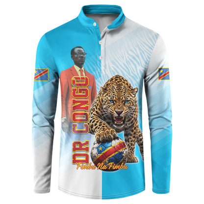 Custom DR Congo Football 2026 Button Sweatshirt Fimbu Na Fimbu