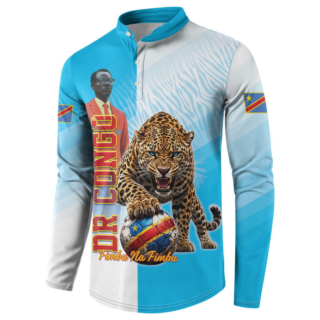 Custom DR Congo Football 2026 Button Sweatshirt Fimbu Na Fimbu