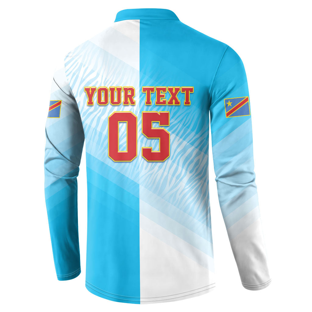 Custom DR Congo Football 2026 Button Sweatshirt Fimbu Na Fimbu